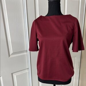 Elegant Burgundy Women's Top